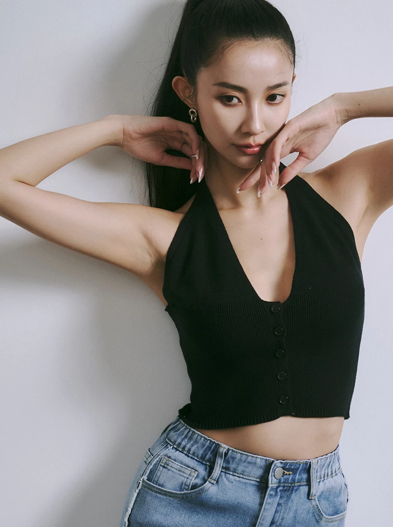 V領掛脖背心