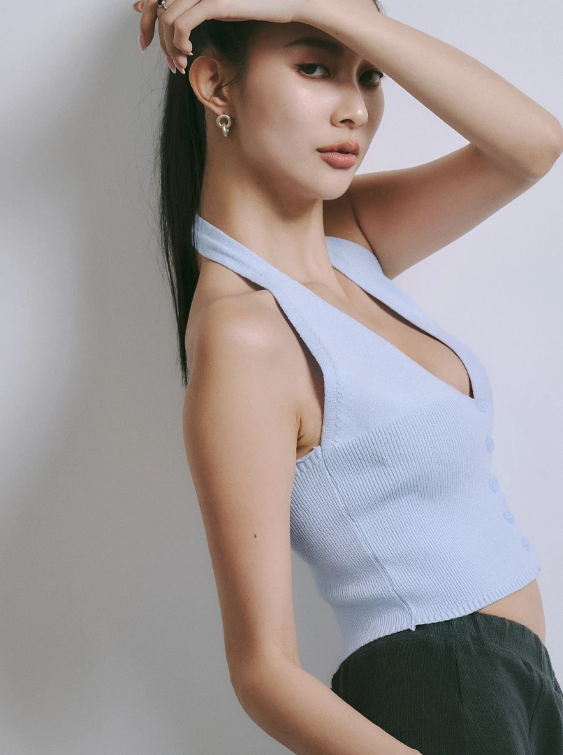 V領掛脖背心
