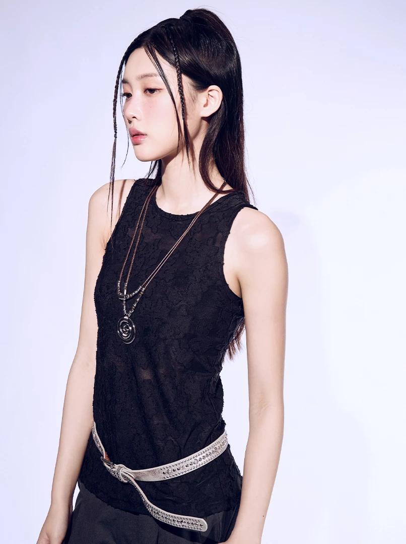 緹花正反兩穿背心