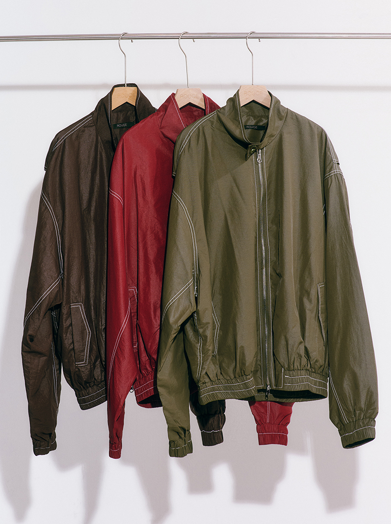 雙拉鍊長袖夾克外套