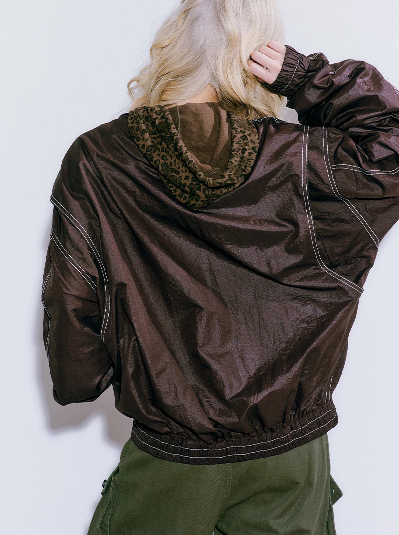 雙拉鍊長袖夾克外套