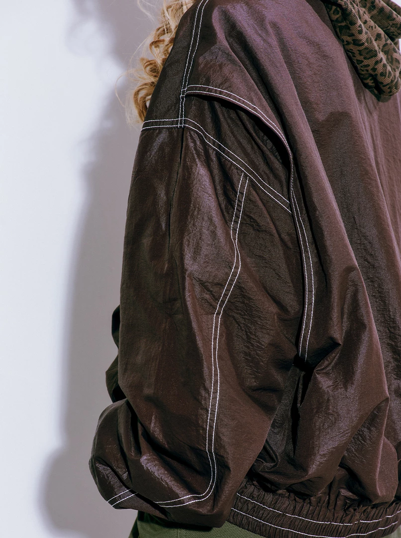 雙拉鍊長袖夾克外套