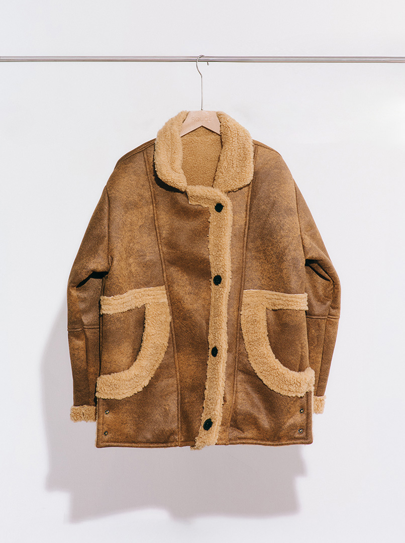 暈染寬鬆毛絨外套