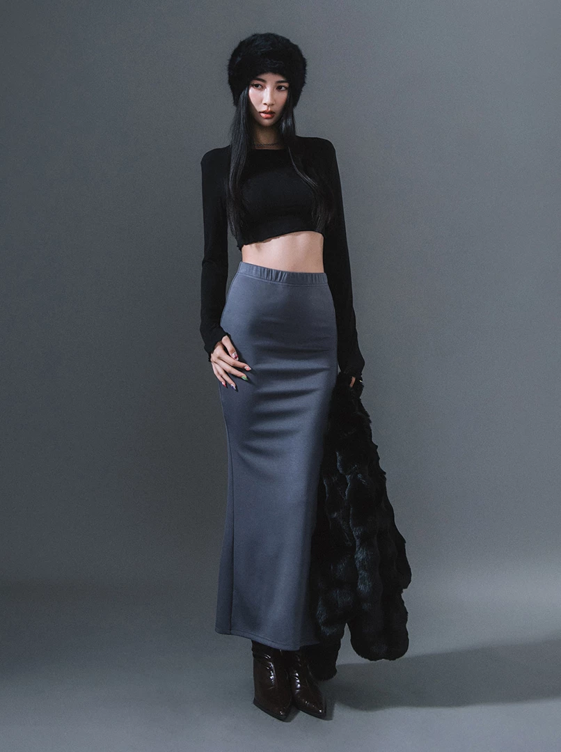 圓領木耳邊薄棉打底衫