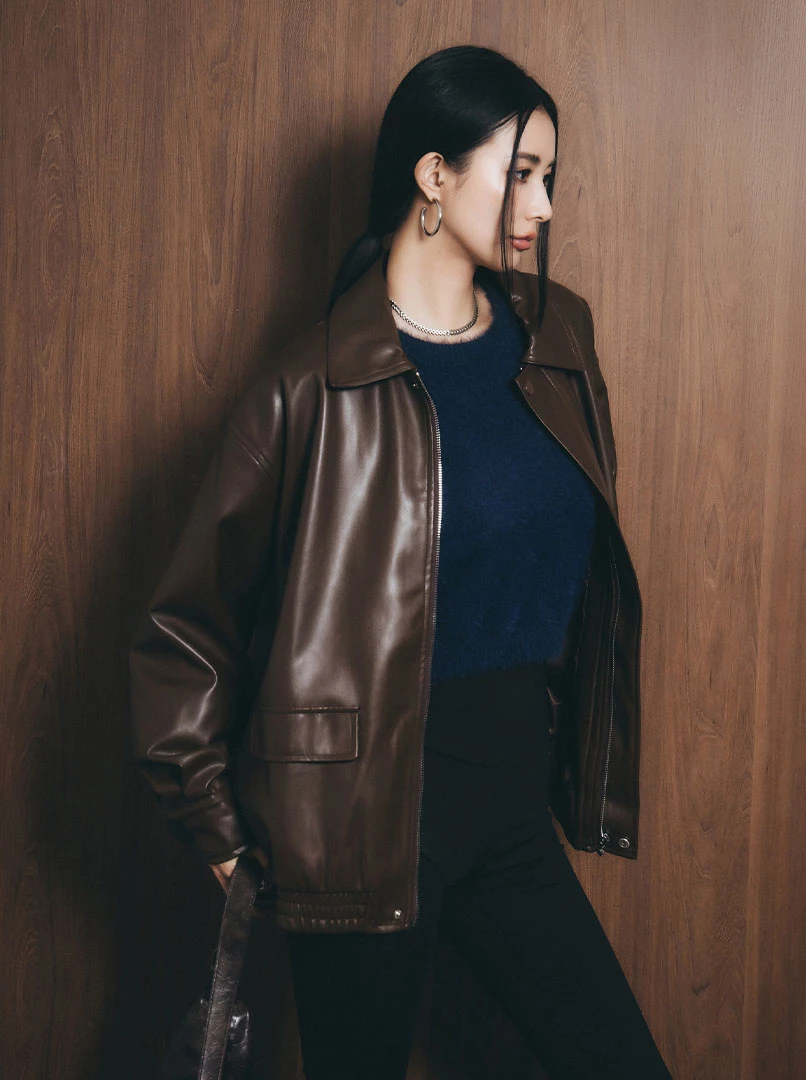 2.0短版水貂毛純色毛衣