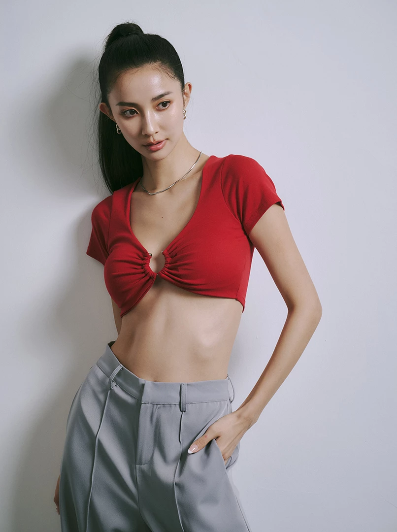 扭結設計短T
