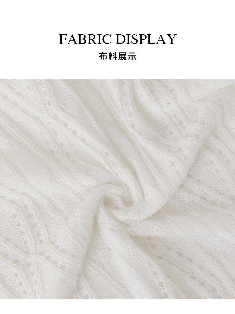 正反兩穿縷空針織衫