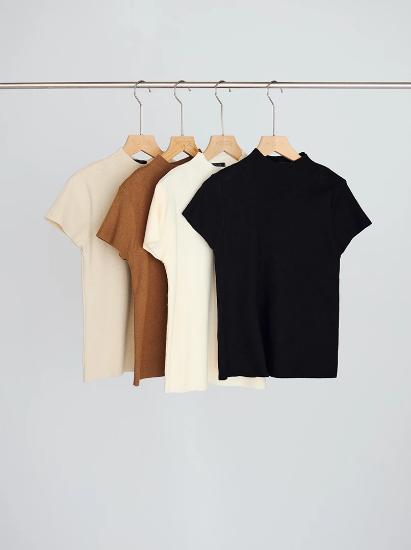 親膚半高領T