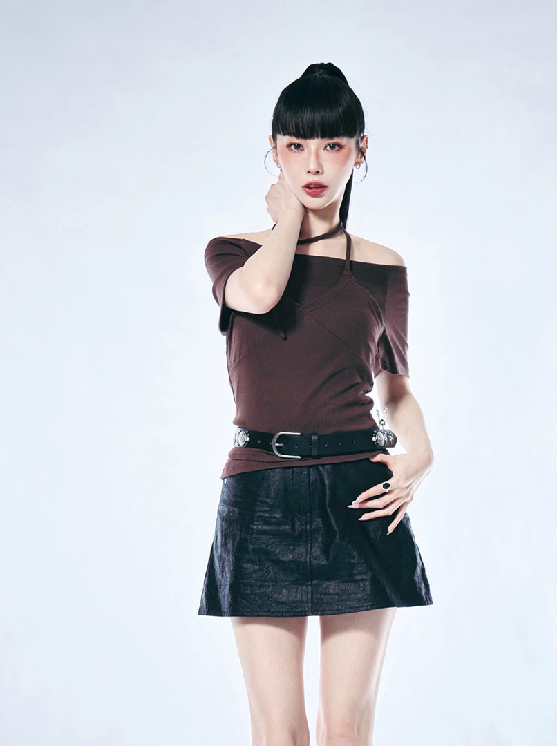 疊穿設計時髦兩件式上衣