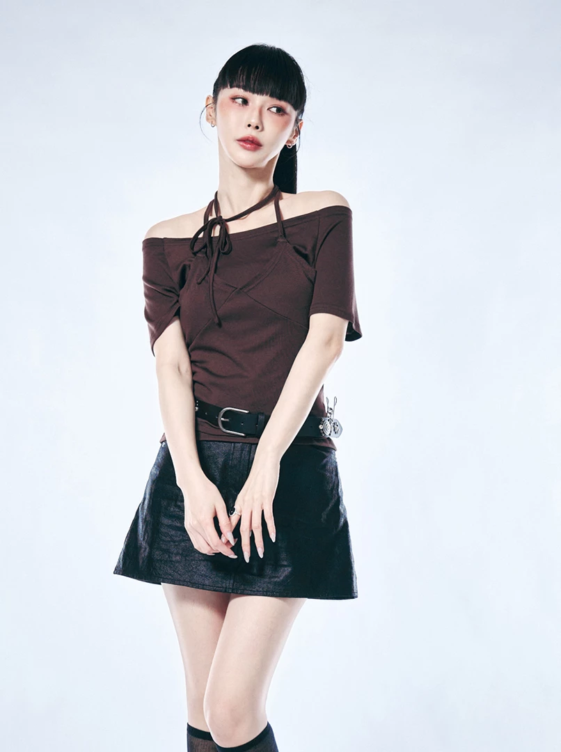 疊穿設計時髦兩件式上衣