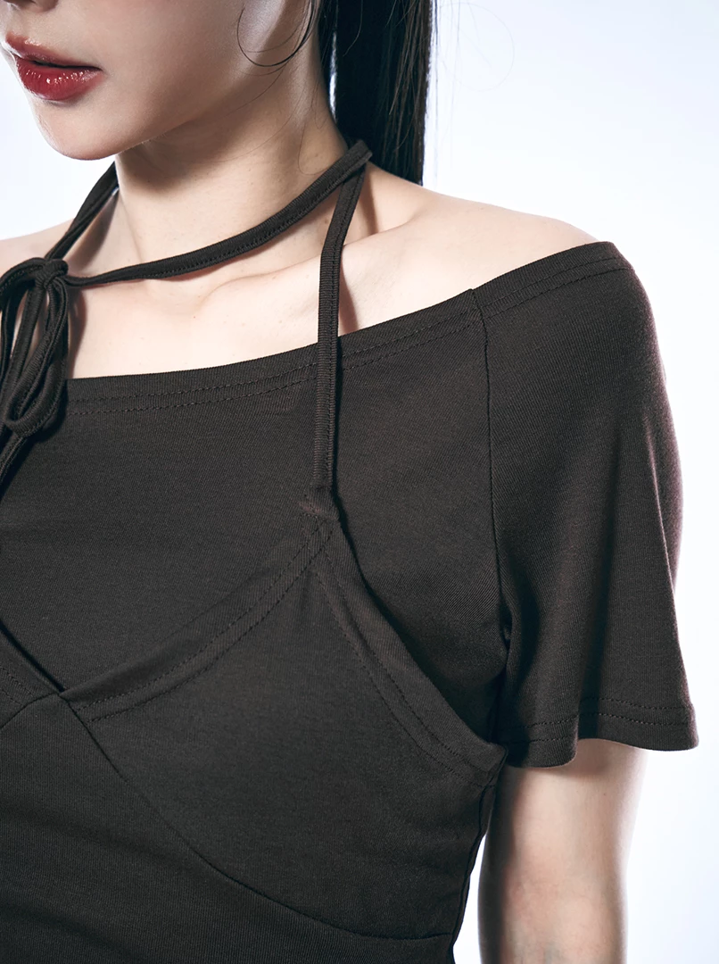 疊穿設計時髦兩件式上衣