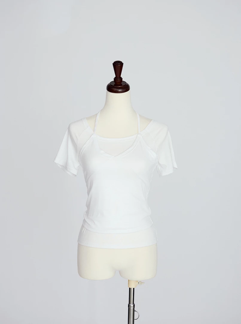 疊穿設計時髦兩件式上衣