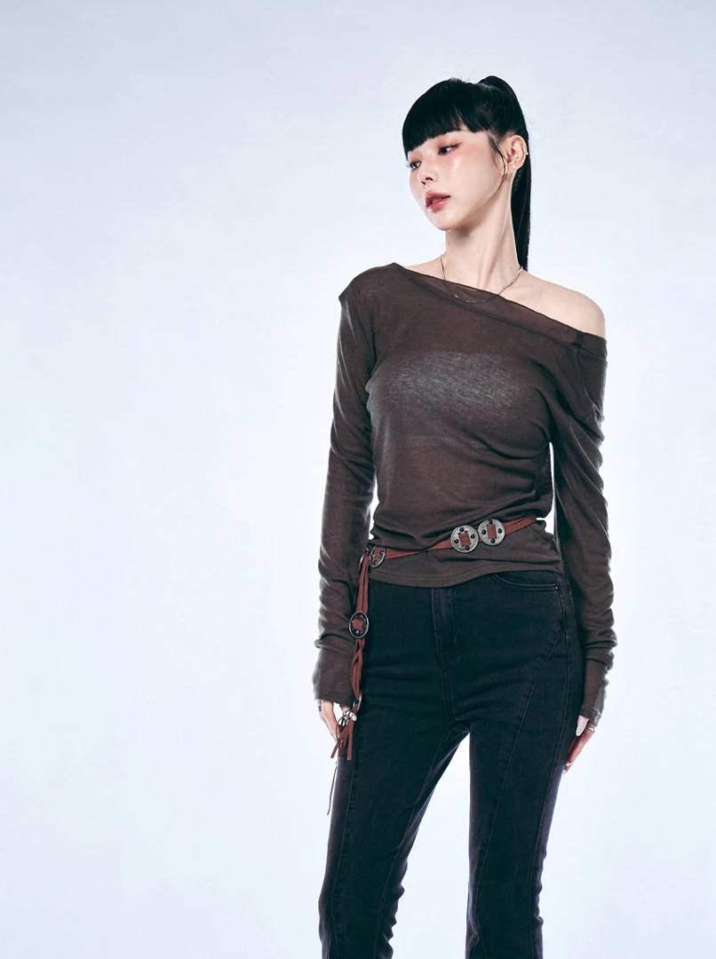 雪紡拼接設計美背上衣