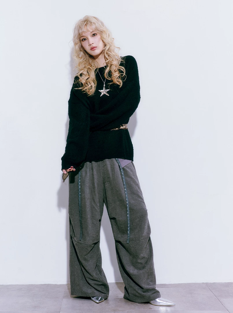 柔軟毛茸茸毛衣