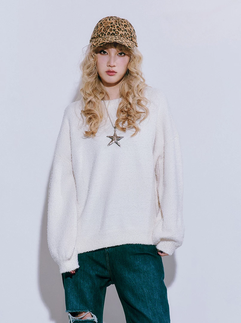 柔軟毛茸茸毛衣