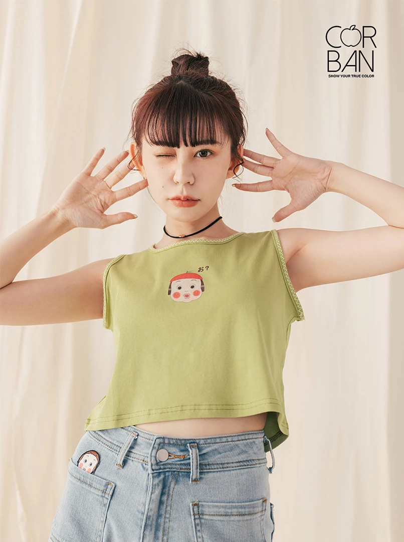 蘋果妹造型背心