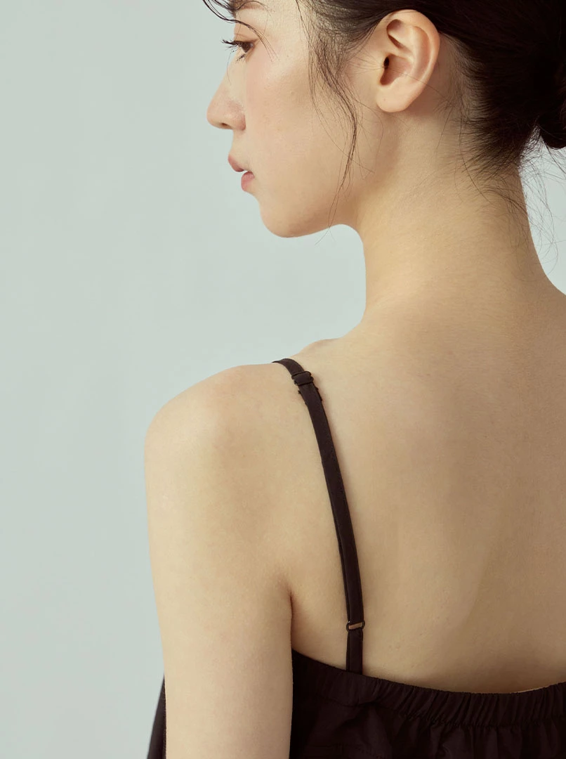 設計感抽繩背心