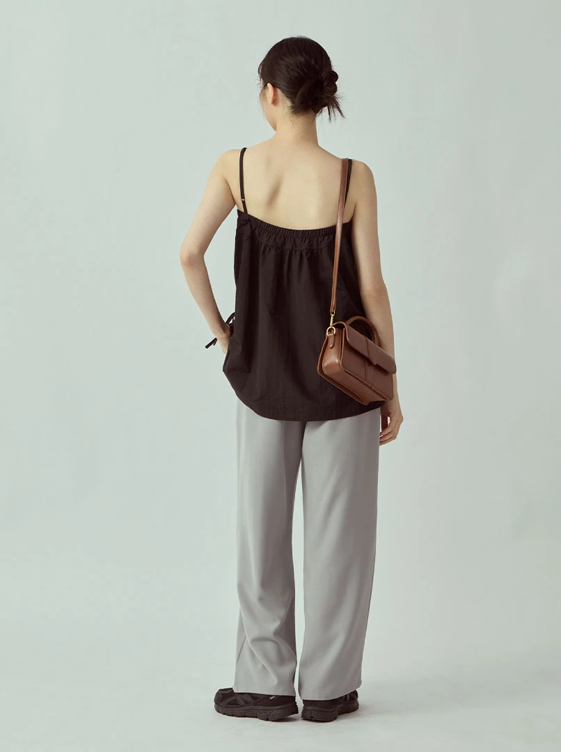 設計感抽繩背心