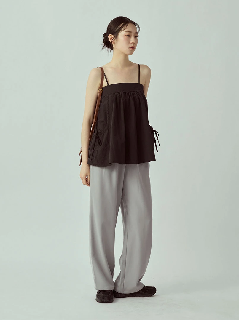 設計感抽繩背心