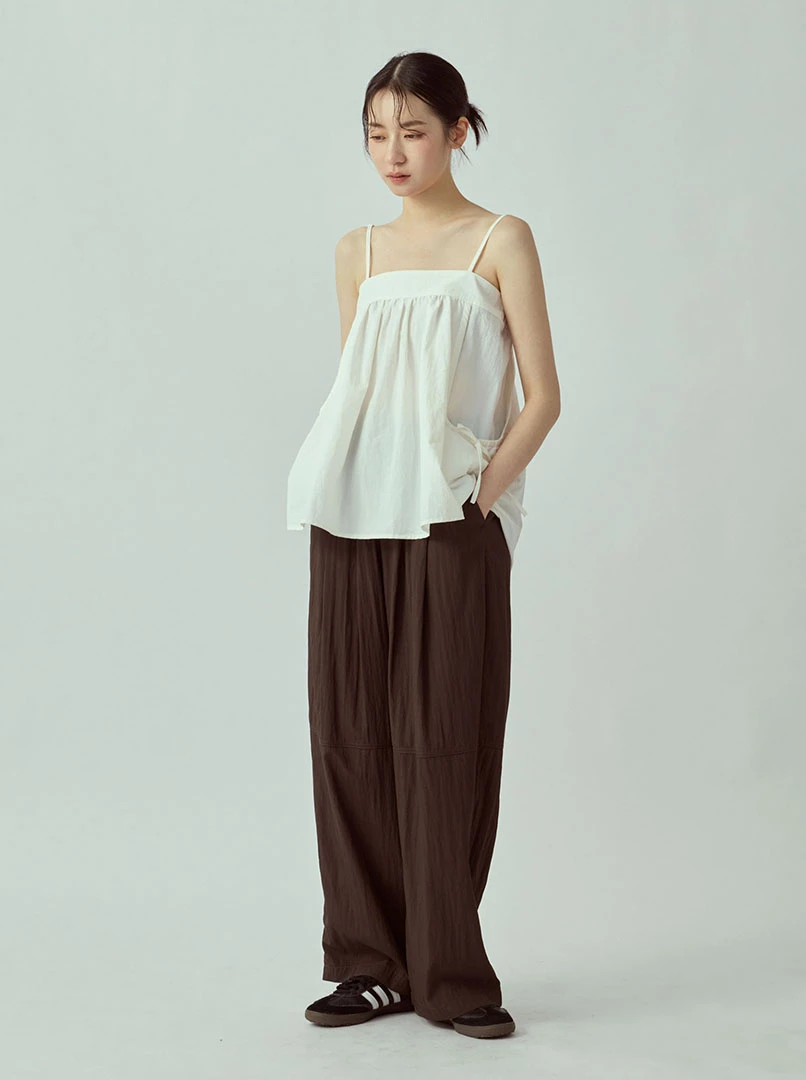 設計感抽繩背心