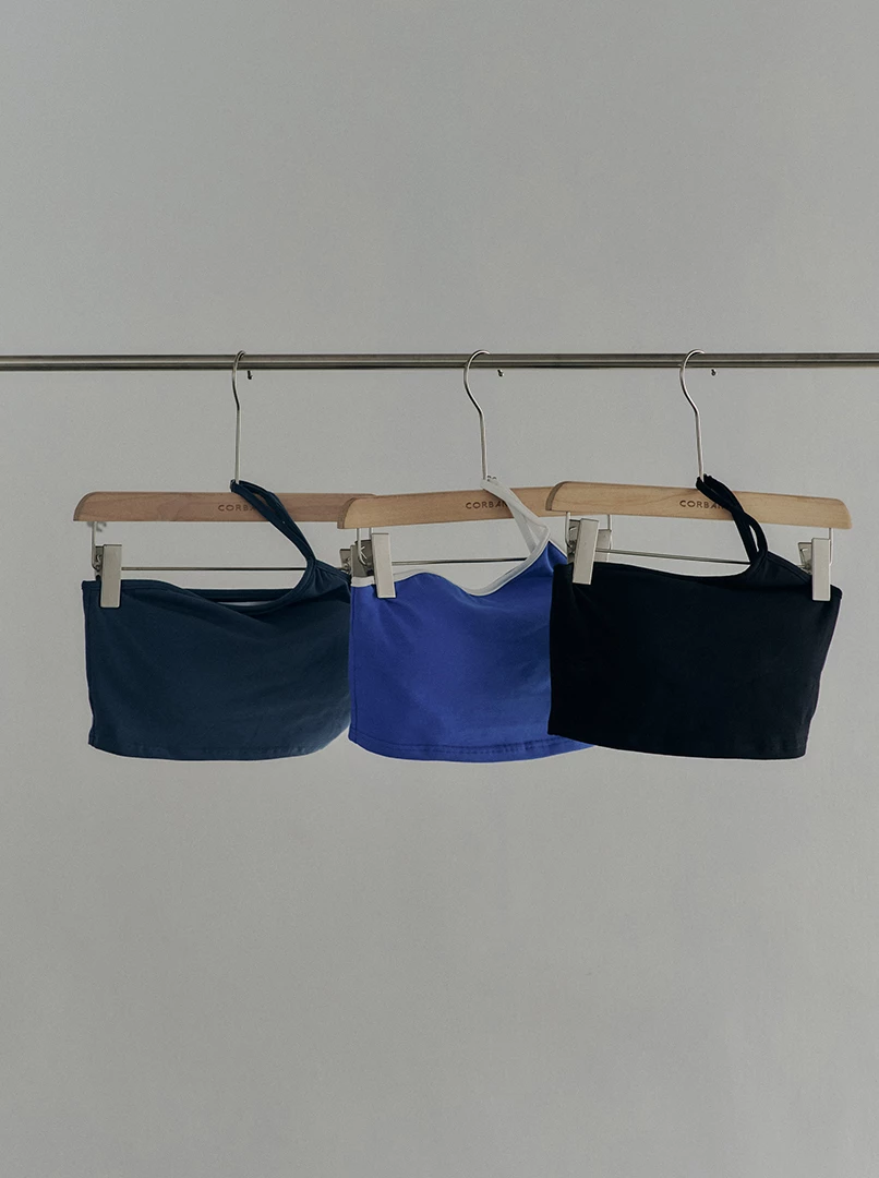 黑土聯名單肩BRA TOP