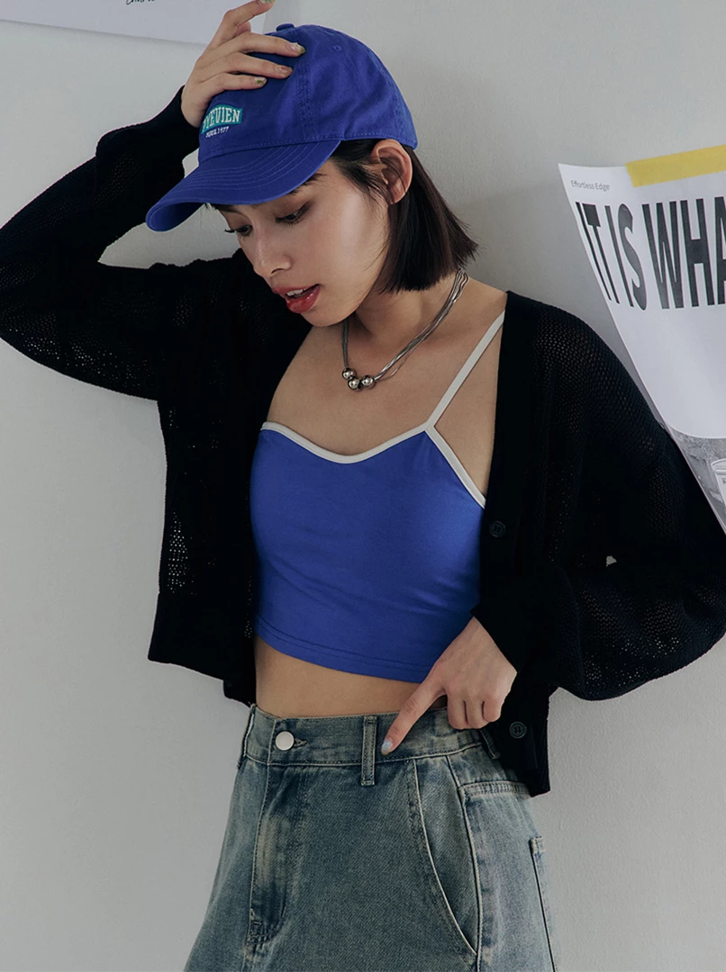 黑土聯名單肩BRA TOP