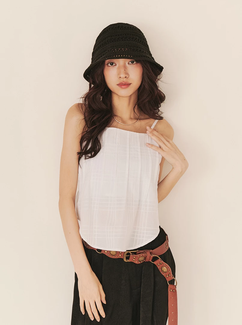 棉麻可調細肩背心