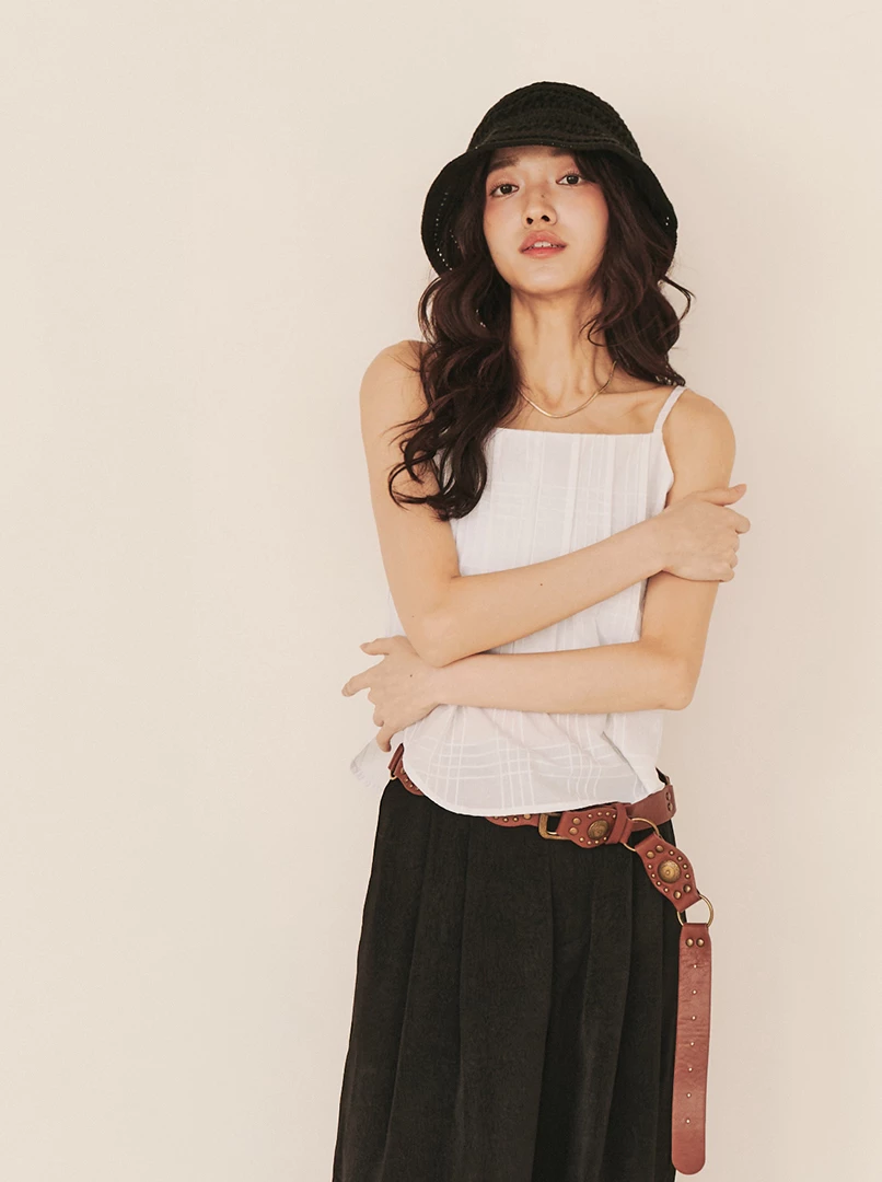 棉麻可調細肩背心