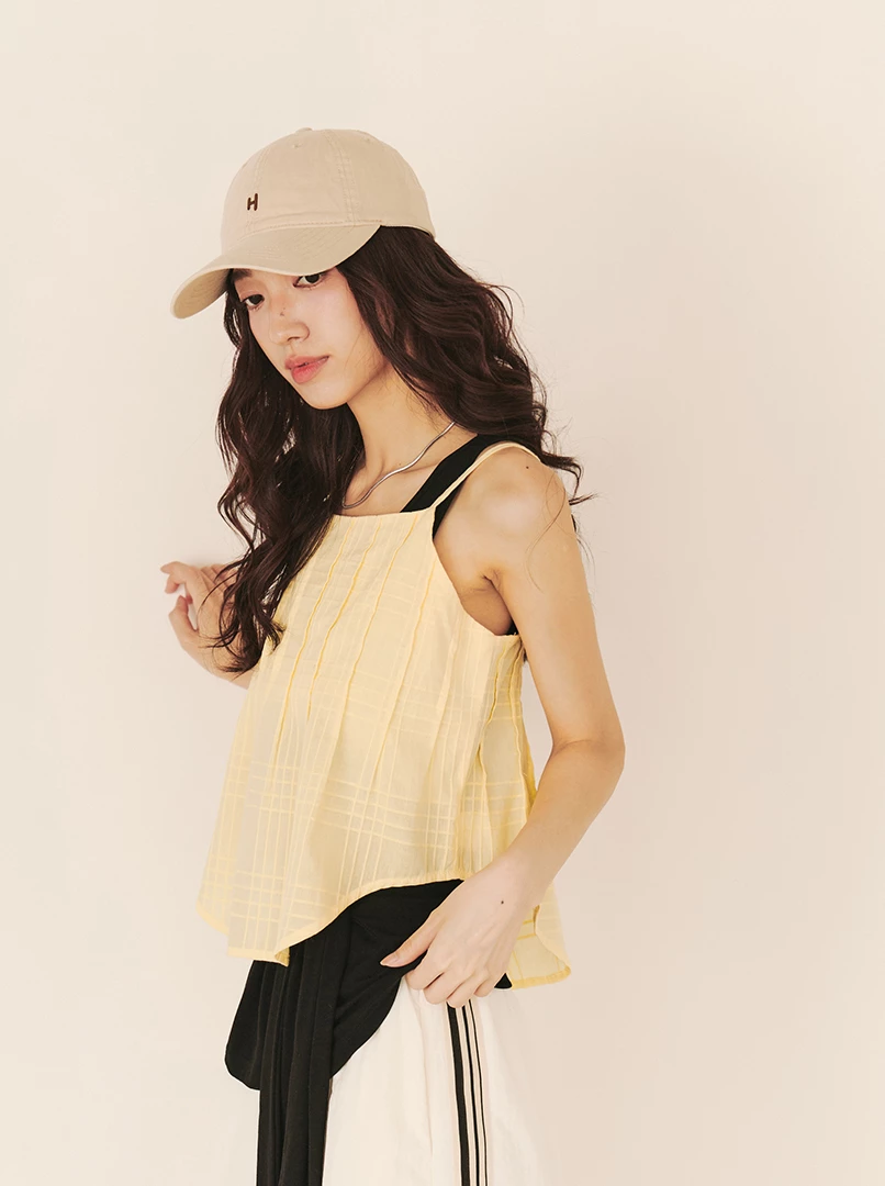 棉麻可調細肩背心