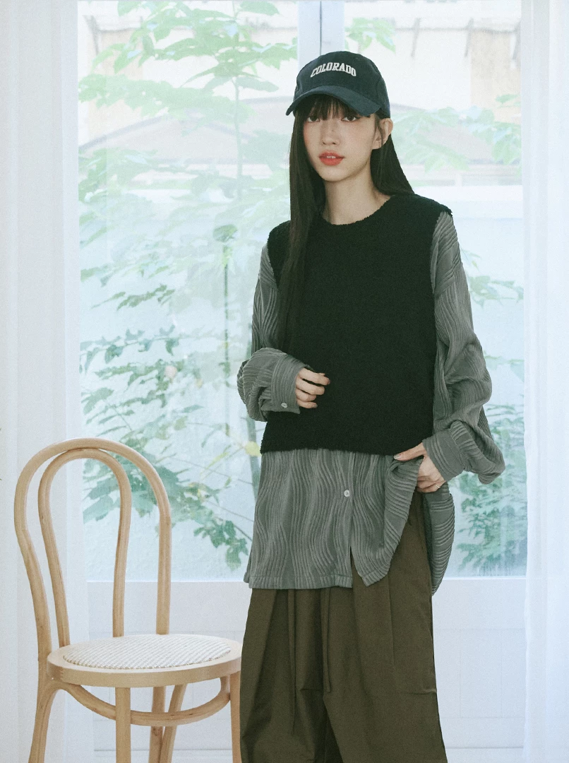 柔軟熊熊毛感背心