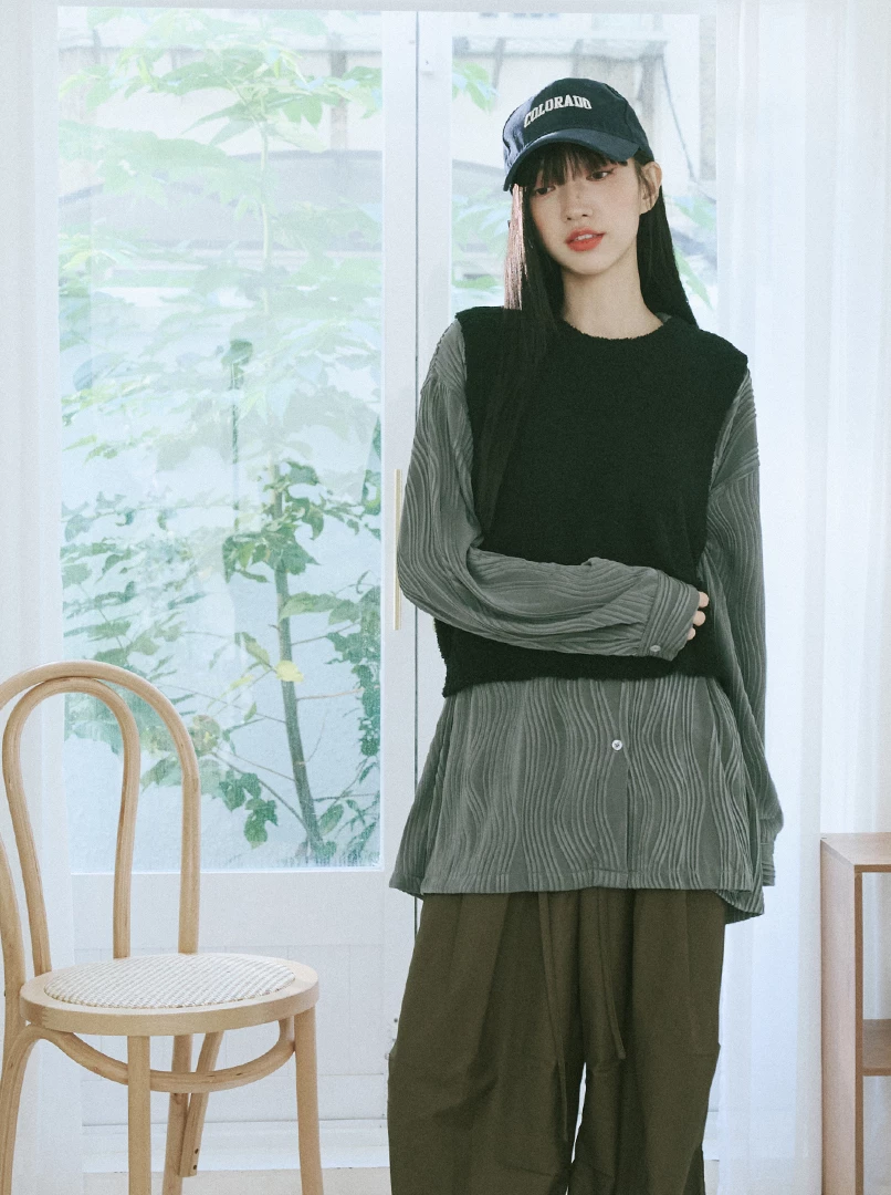 柔軟熊熊毛感背心