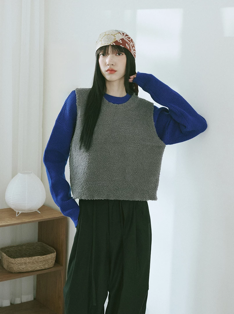 柔軟熊熊毛感背心