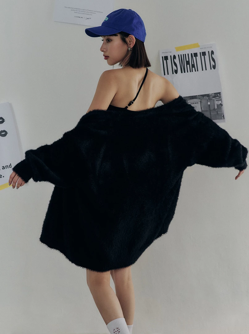 黑土聯名水貂毛外套