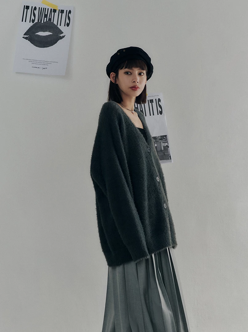 黑土聯名水貂毛外套