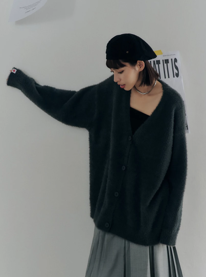 黑土聯名水貂毛外套