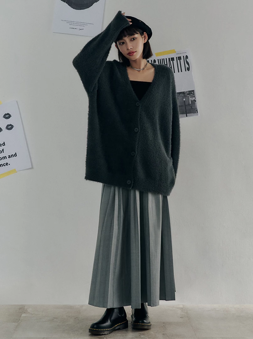 黑土聯名水貂毛外套