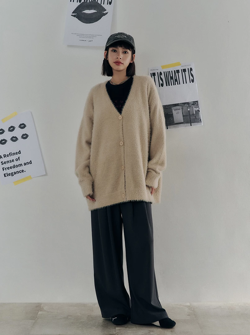 黑土聯名水貂毛外套