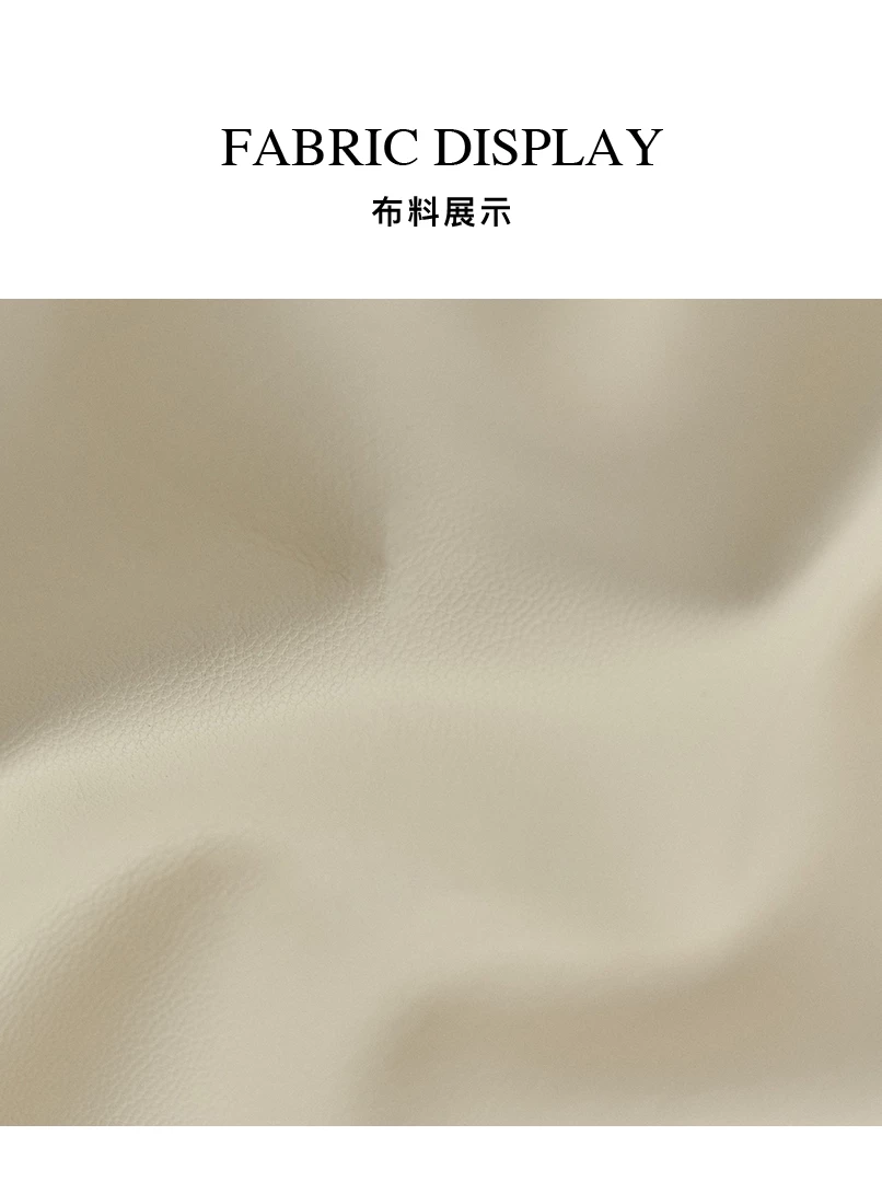 短版拉鍊皮革外套