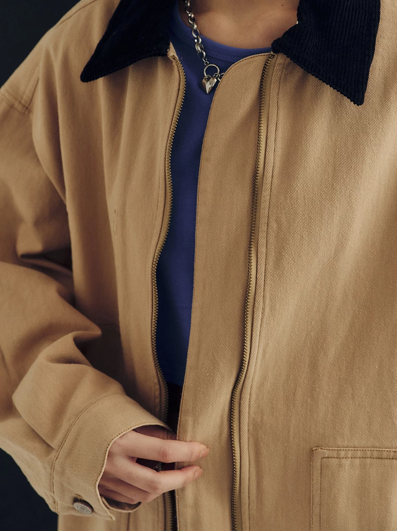 復古撞色休閒外套