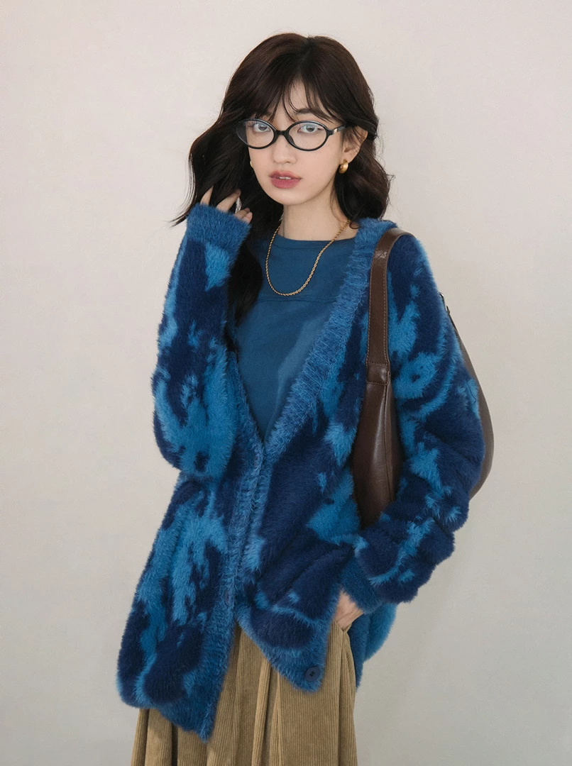 混色水貂毛外套