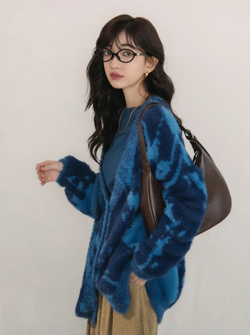 混色水貂毛外套