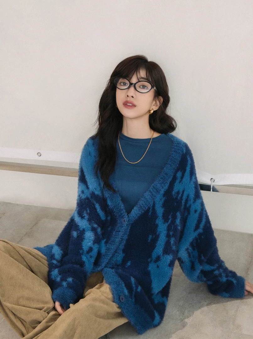 混色水貂毛外套