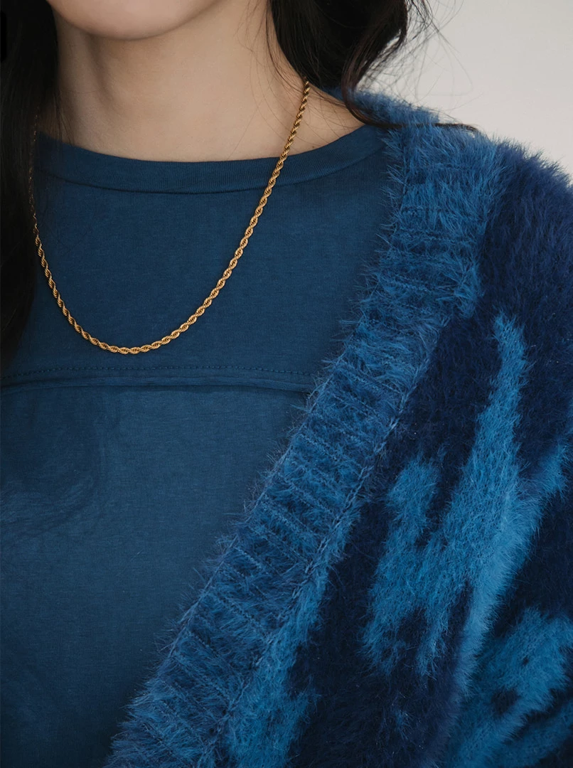 混色水貂毛外套