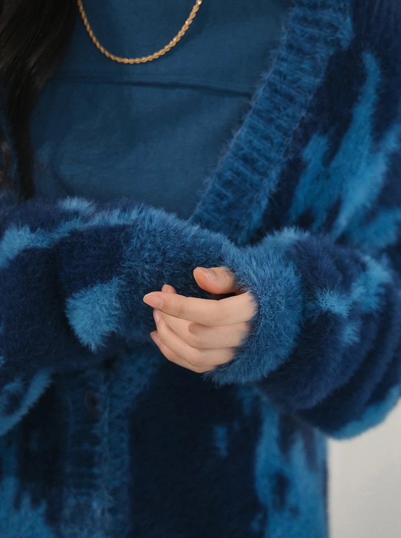 混色水貂毛外套