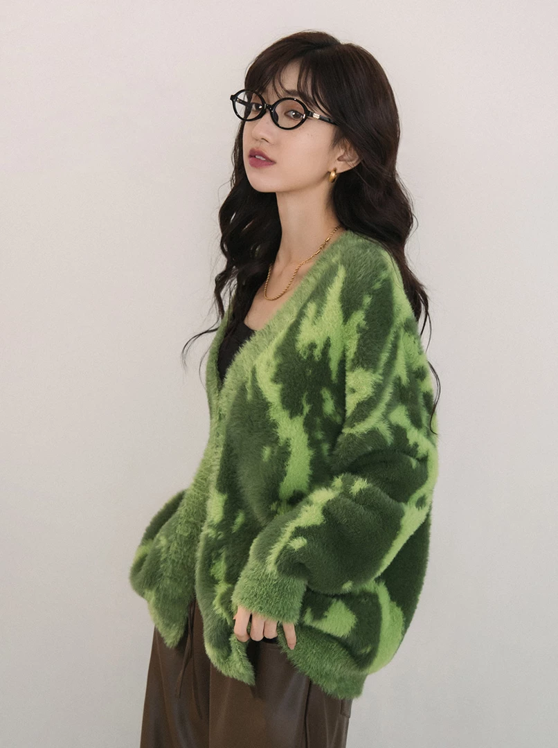 混色水貂毛外套