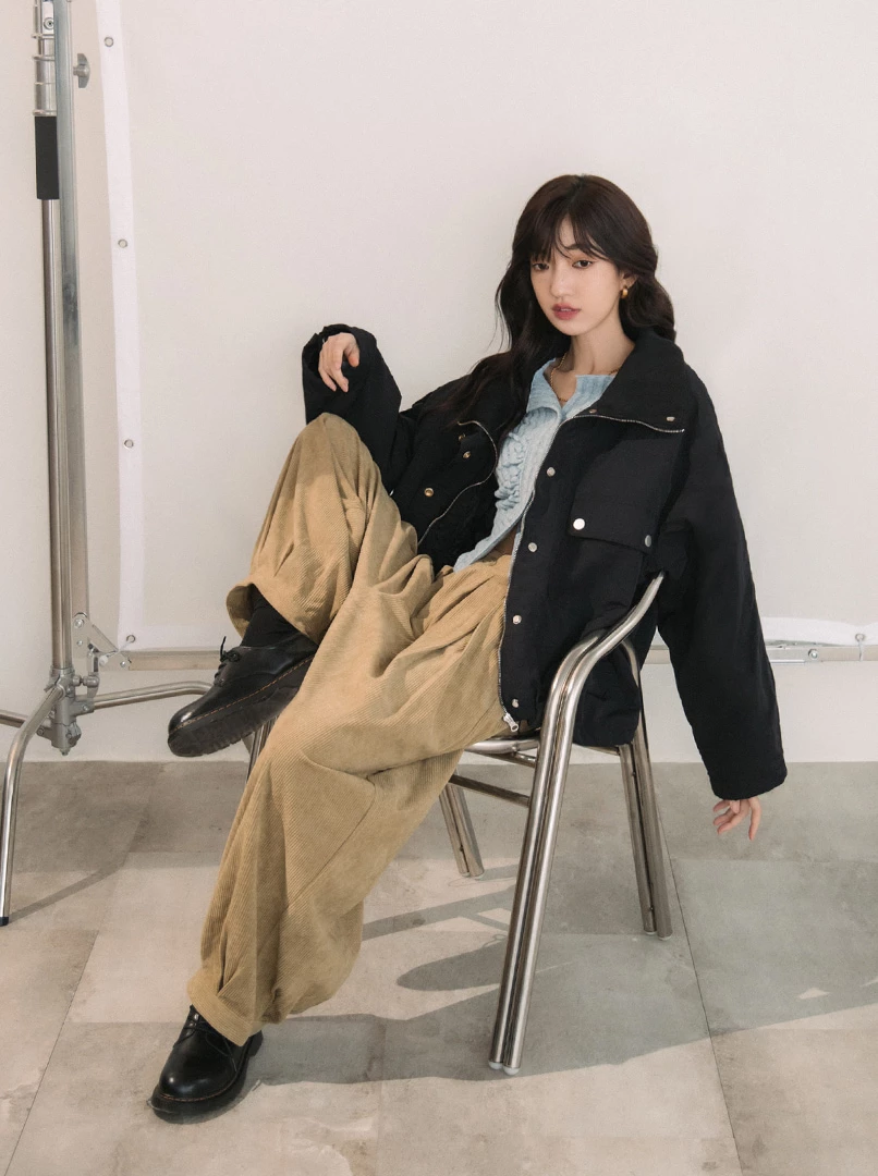 立領工裝夾克外套