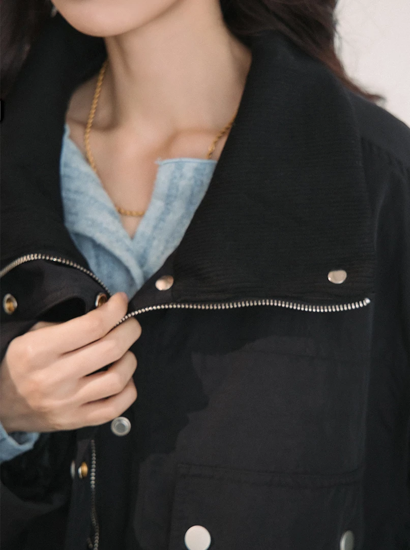 立領工裝夾克外套