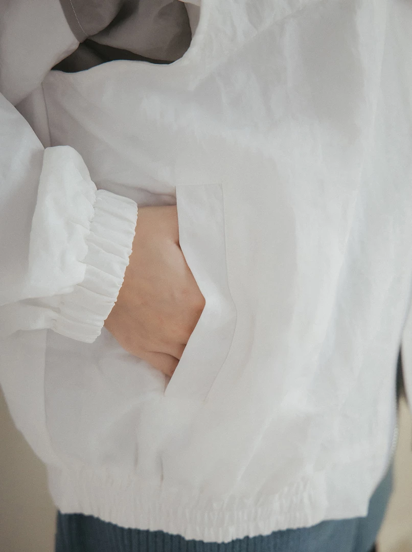 剪接雙頭拉鍊帥性外套