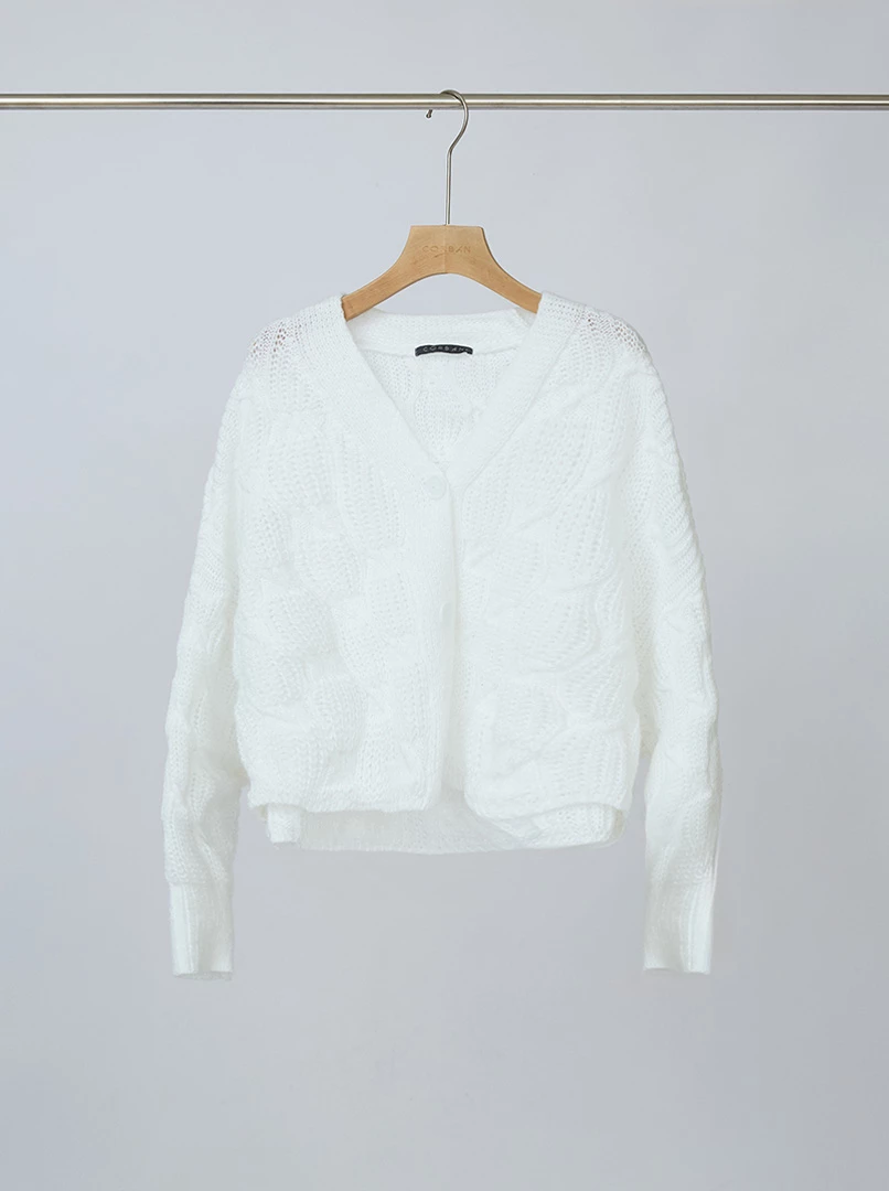 溫柔麻花針織外套