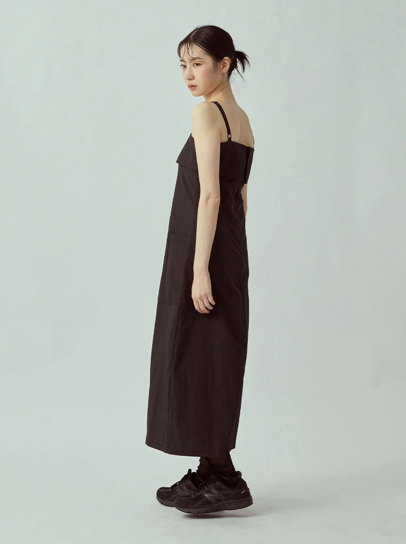 設計感雙口袋長洋